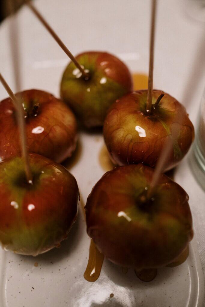 pomme nappées de caramel au beurre salé